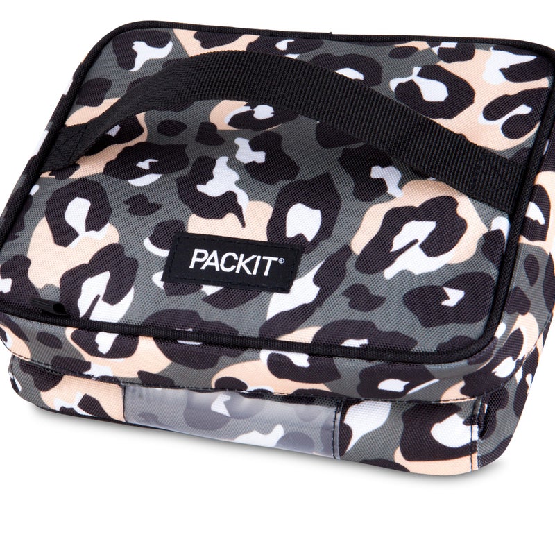 PACKIT حافظة PackIt القابلة للتجميد لحليب الثدي والحليب الصناعي، نمط الفهد البري الرمادي - Image 3