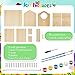 Liliful 16 Pack DIY Wooden Birdhouse Kit Crafts for Kids and Adults Bird House with Paint and Paintbrushes Painting Kits for Boys and Girls Easter Basket Stuffers Classroom Gifts for Ages 48 - Image 4