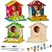 Liliful 16 Pack DIY Wooden Birdhouse Kit Crafts for Kids and Adults Bird House with Paint and Paintbrushes Painting Kits for Boys and Girls Easter Basket Stuffers Classroom Gifts for Ages 48 - Image 2
