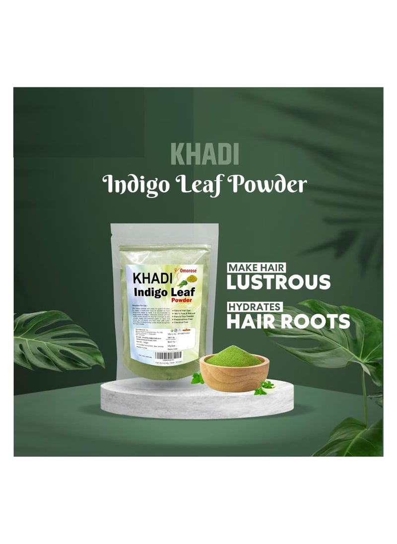 Khadi Khadi Omorose Indigo Leaf Powder For Hair (100 Grams) (Pack of 1) 