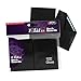 BCW Elite2 Glossy Card Sleeves Black CrystalClear Front Textured Back Fits 25 x 35 Cards 100 Ct - Image 3
