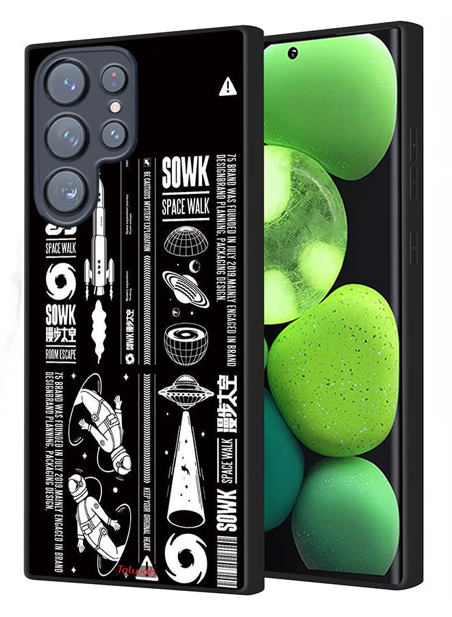 Tolwak Samsung Galaxy S22 Ultra 5G Protective Case Cover Sowk Space Walk Sticker - Image 1