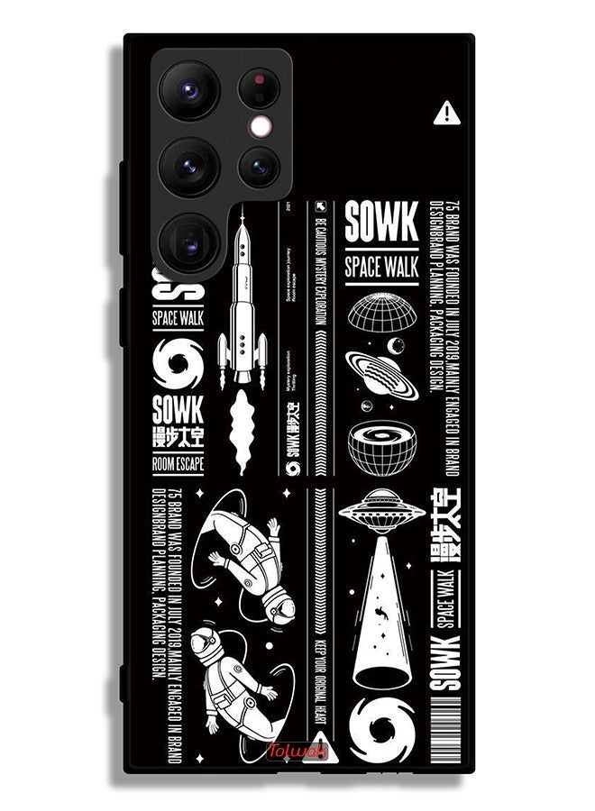 Tolwak Samsung Galaxy S22 Ultra 5G Protective Case Cover Sowk Space Walk Sticker - Image 3