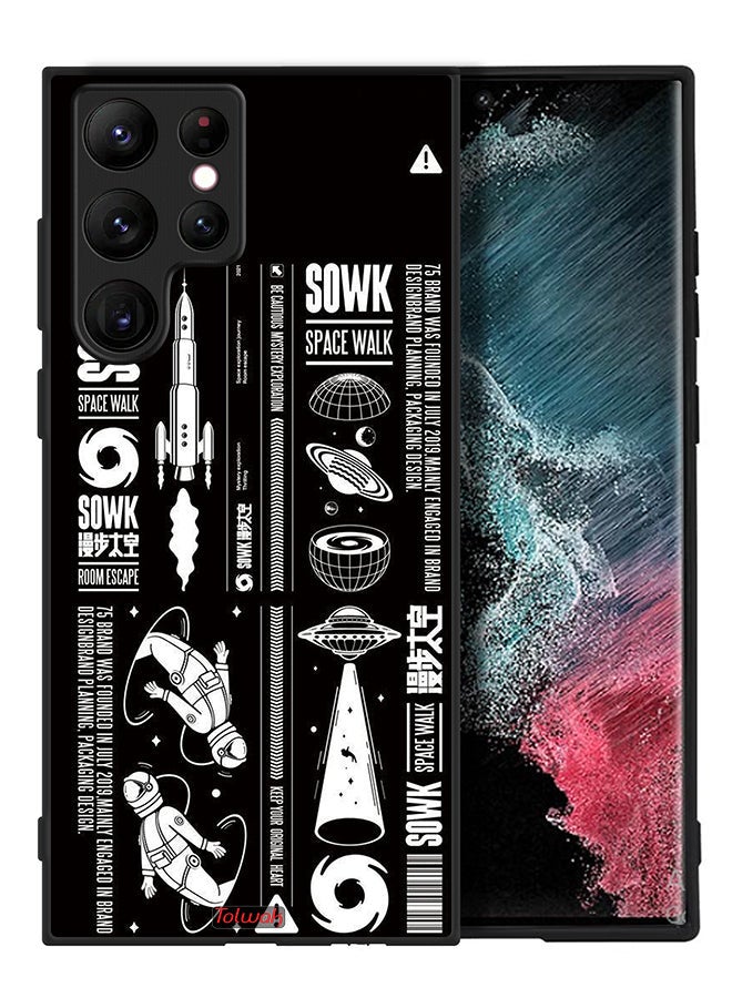 Tolwak Samsung Galaxy S22 Ultra 5G Protective Case Cover Sowk Space Walk Sticker - Image 2