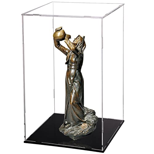 Evron Display Case for Collectibles Assemble Clear Acrylic Box Alternative Glass Case for Display Action Figures Home Storage & Organizing Toys (5.5x5.5x9.5 inch; 14x14x24 cm) - Image 4