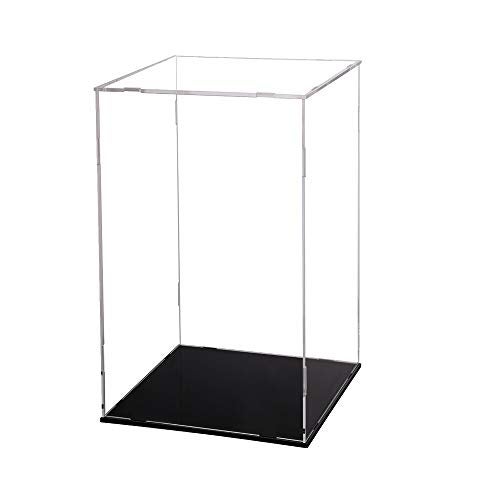 Evron Display Case for Collectibles Assemble Clear Acrylic Box Alternative Glass Case for Display Action Figures Home Storage & Organizing Toys (5.5x5.5x9.5 inch; 14x14x24 cm) - Image 1