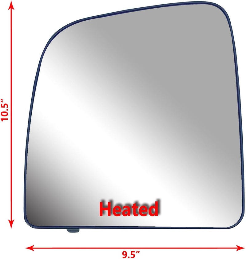 LONGLING Heated Replacement Driver Left Side Upper Mirror for Ram Promaster 1500, 2500, 3500 - Image 3
