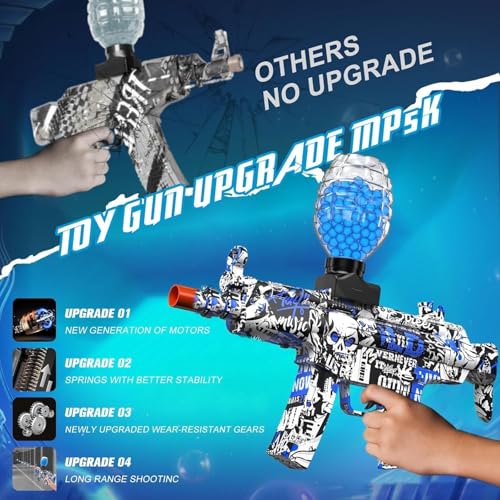 SUPER TOY Electric Gel Blaster Gun Automatic Splat Toy Pistol with Rechargeable Battery and 10,000 Water Balls Outdoor Target Games for Boys - Image 3