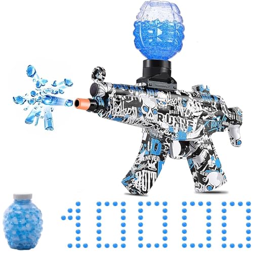 SUPER TOY Electric Gel Blaster Gun Automatic Splat Toy Pistol with Rechargeable Battery and 10,000 Water Balls Outdoor Target Games for Boys - Image 1