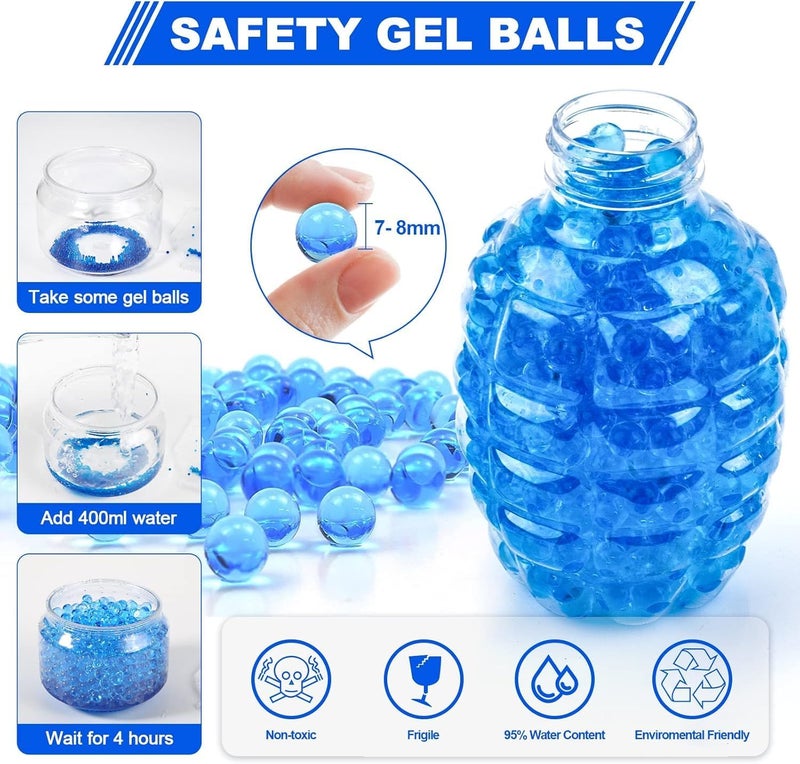 SUPER TOY Electric Gel Blaster Gun Automatic Splat Toy Pistol with Rechargeable Battery and 10,000 Water Balls Outdoor Target Games for Boys - Image 4