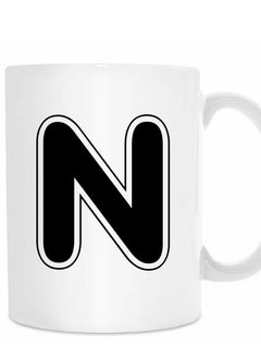 MP Letter N Alphabet Printed Coffee Mug  - Image 2