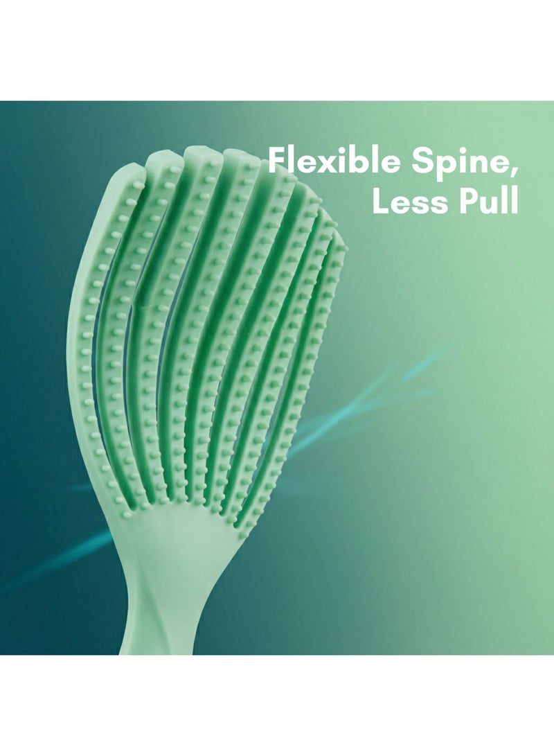 Glitters AuraFlow Detangling Hairbrush - Vent Brush for Fast Drying & Easy Styling - Image 2