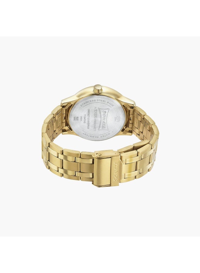 Sonata Gold Analog Watch for Men - Image 3