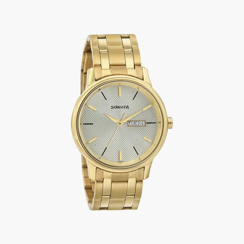 Sonata Gold Analog Watch for Men - Image 1