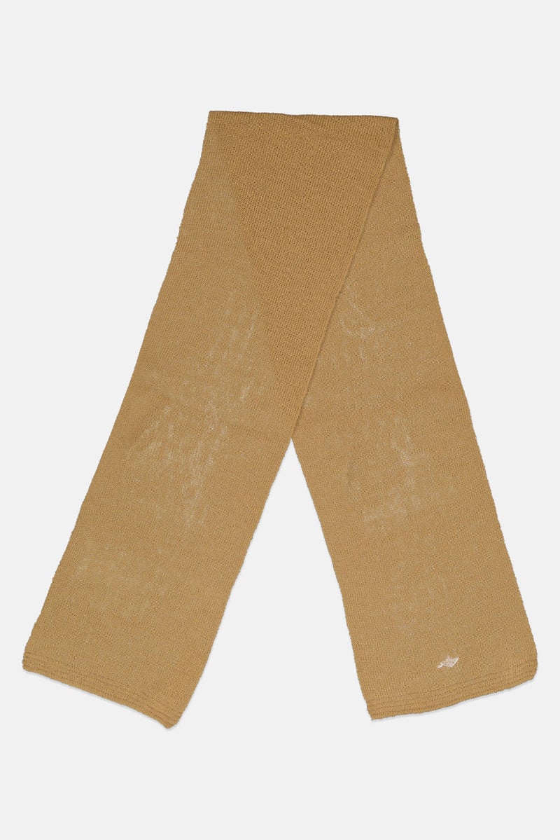 DOCKERS Men Textured Scarf 165 L x 25 W cm, Tan  - Image 1