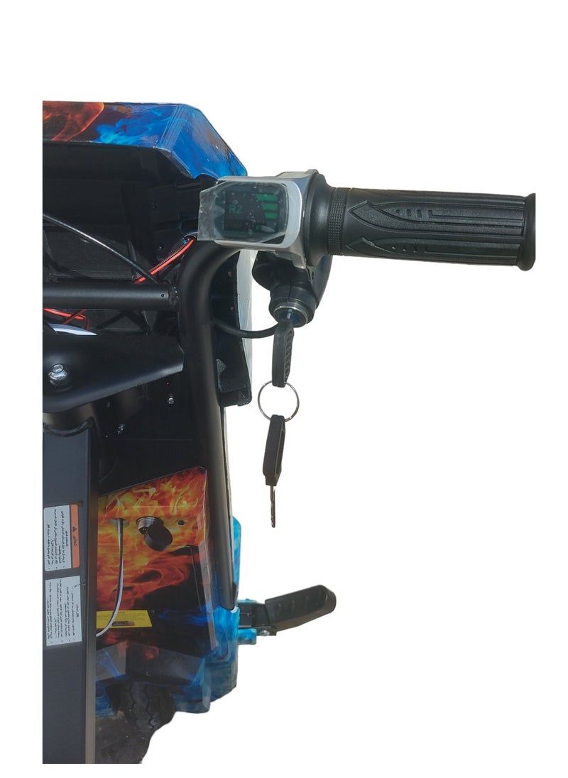 36V Drifting  3 Wheels Electric Scooter, High-Power 360 Degree Rotation with LED Light & Comfortable Seat