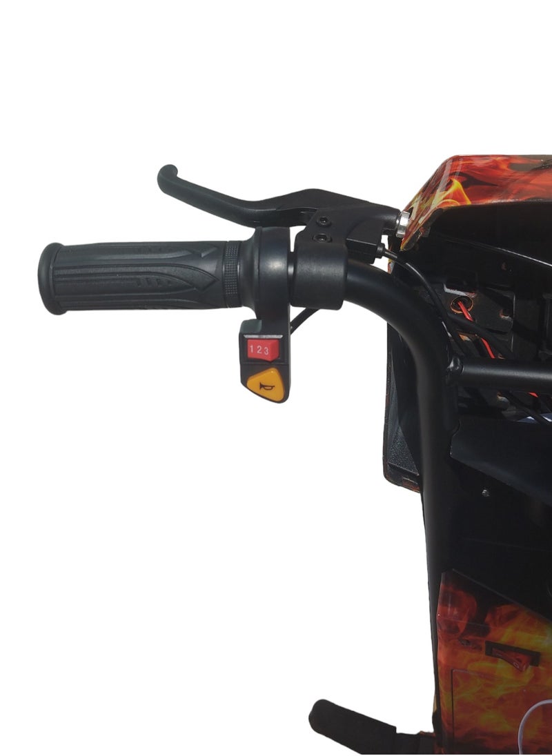 36V Drifting  3 Wheels Electric Scooter, High-Power 360 Degree Rotation with LED Light & Comfortable Seat