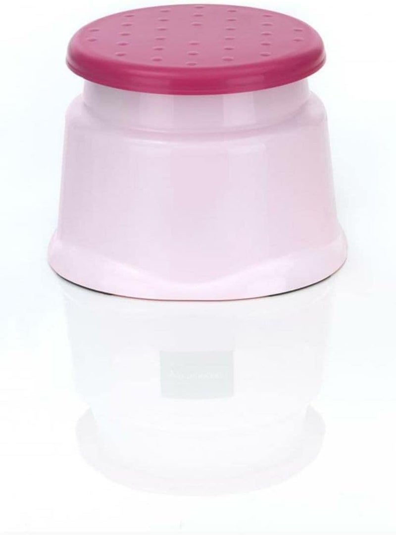 LANKESH ENTERPRISE LANKESH ENTERPRISE Round Strong Plastic Stool or Bathroom sit Pink  - Image 1