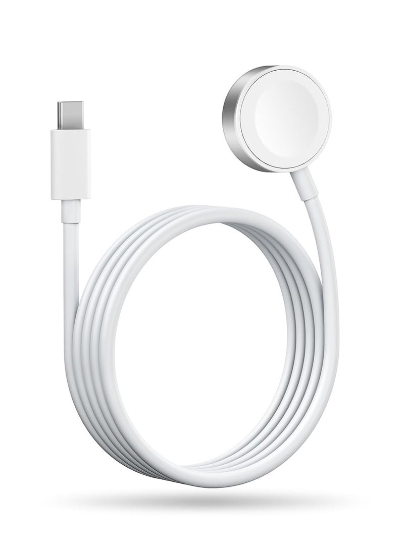 Generic Magnetic Charging Cable for Apple Watch Charger,[USB C Port] Wireless iWatch Charger Cables Compatible with iWatch Series Ultra/10/9/8/7/6/SE/SE2/5/4/3/2[3.3FT/1M],White  - Image 1