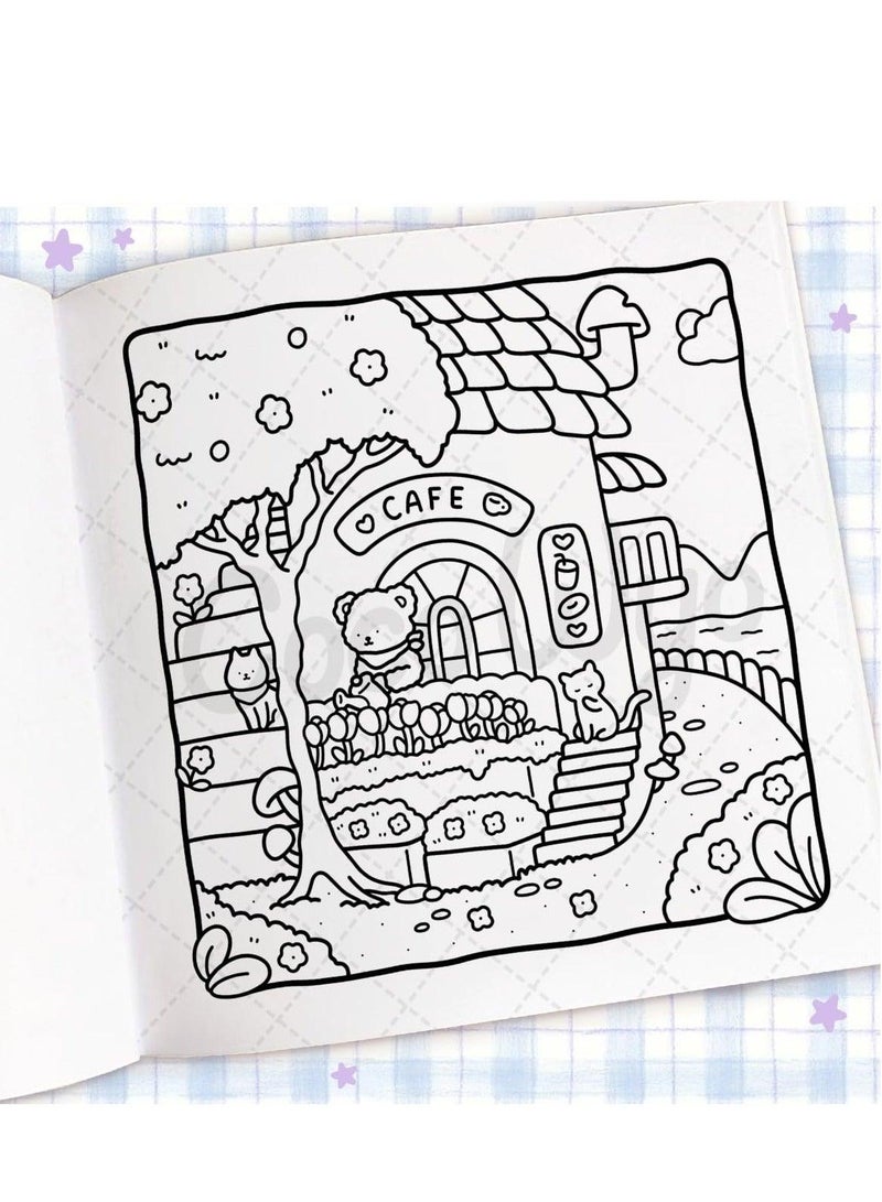 general Cozy Corner: Stress Relief & Relaxation Coloring Book for Adults, Teens, and Kids | Creative Art Therapy with Cozy Spaces Designs | Family-Friendly Mindfulness Activity - Image 5