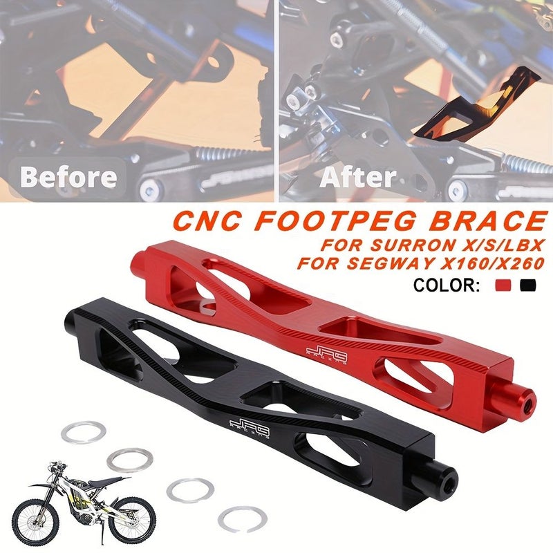 Black Reinforced Lever for Electric Dirt Bike Foot Peg Support Rod - Image 4
