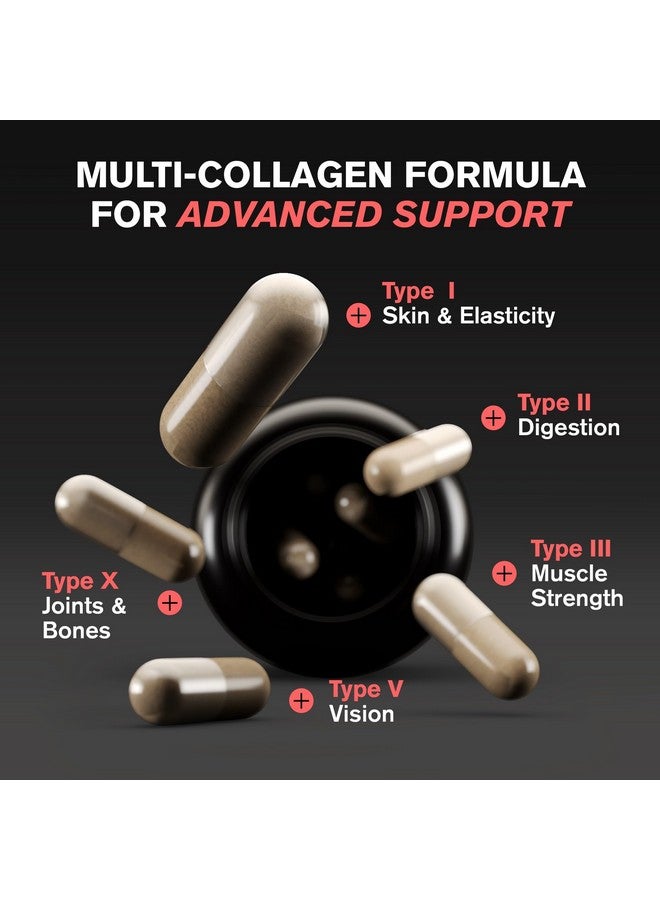 VitaRaw Collagen Pills 1800 mg - Multi Collagen Supplements (Types I, II, III, V & X) Grass Fed Non GMO Collagen Peptides Pills for Hair, Skin and Joints - Hydrolyzed Collagen Protein Powder for Women and Men  - Image 4