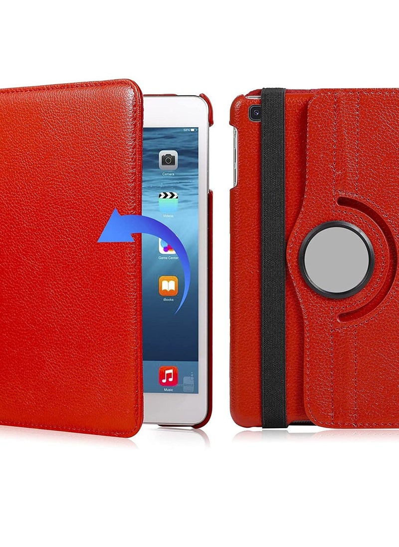 Generic - Rotating Case for Samsung Galaxy Tab A 8.0 2019 Without S Pen Model (SM-T290 Wi-Fi, SM-T295 LTE), Premium PU Leather 360 Degree Stand Cover with Auto Wake/Sleep Function(Red) - Image 1