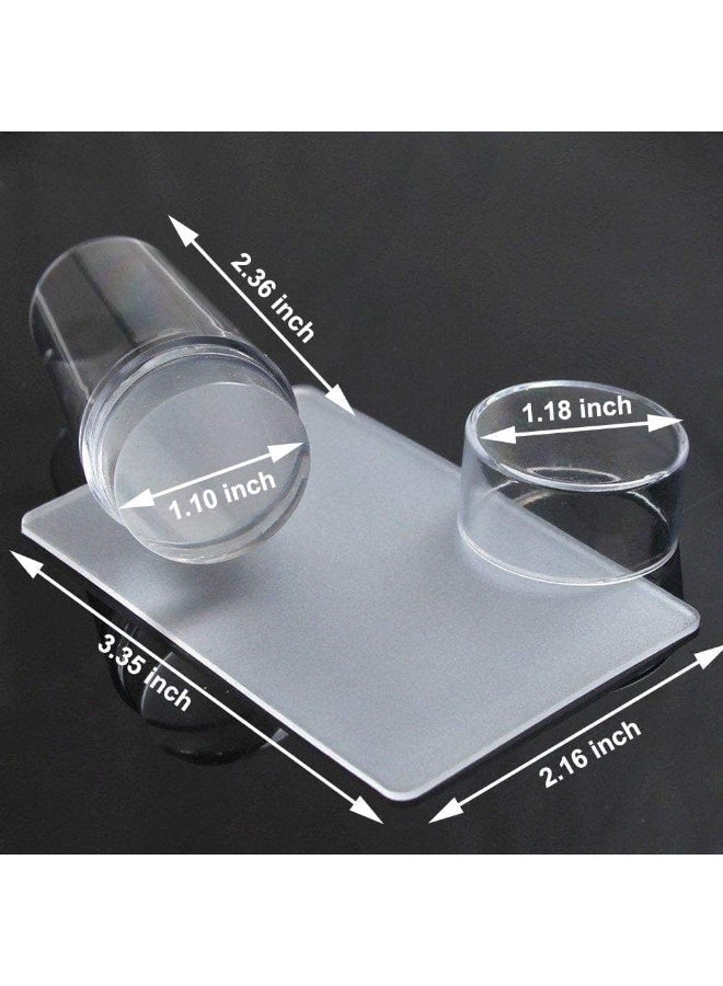 Generic Jelly Seal Nail Stamping Pad with Silicone Head and Matte Cap and Handle (Clear)  - Image 5