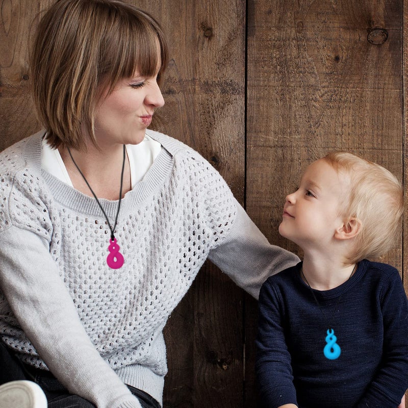 V-TOP Chew Necklaces for Kids With Autism, ADHD, SPD, or Special Needs - Sensory Silicone Chewy Necklace Toys for Boys, Girls, Adults, Teens - 4 Pack - Image 3