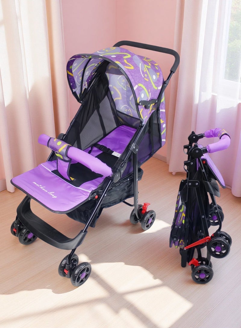 Ultra Lightweight Foldable Travel Stroller Multi Position Reclining Seat Adjustable Canopy Foldable Storage Basket NO.1102 - Image 1