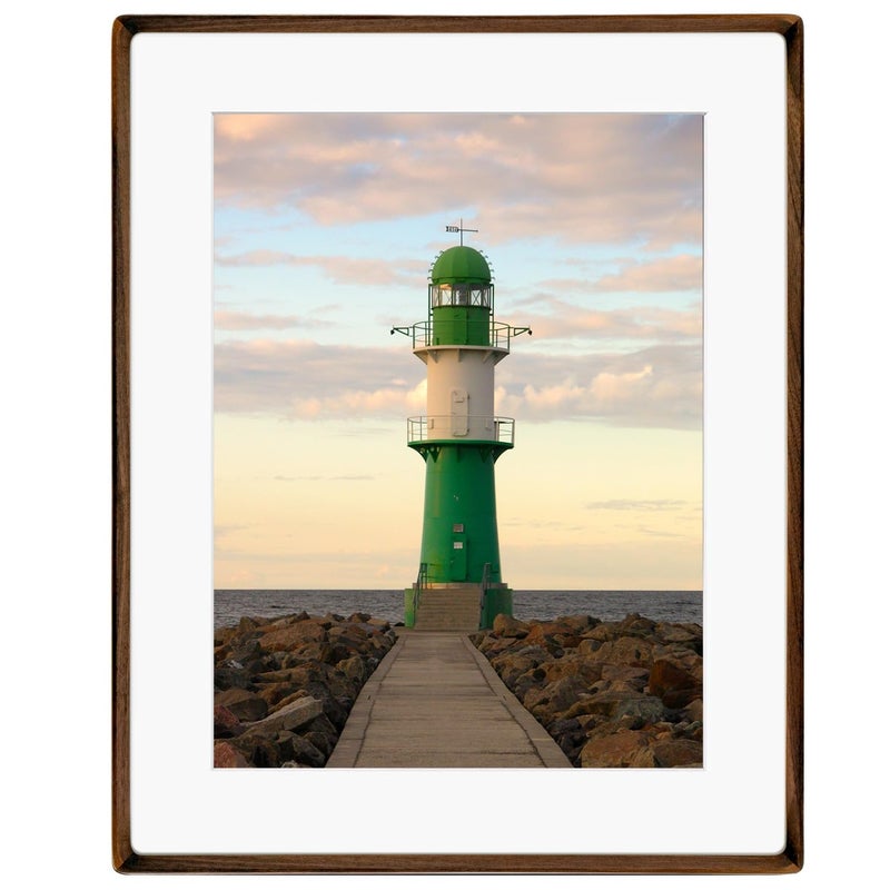 Zibrelte Natural Wood 16x20 Picture Frame Display 12x16 Photo with Mat or 16x20 Without Mat Solid Walnut Wood Poster Frame with Plexiglass Wall Hanging Display