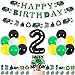 Balterever Garbage Truck 2nd Birthday Party Decorations Trash Truck Happy Birthday Banner Garland Cake Topper Cupcake Toppers for Waste Management Birthday Party Decor Supplies - Image 2