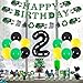 Balterever Garbage Truck 2nd Birthday Party Decorations Trash Truck Happy Birthday Banner Garland Cake Topper Cupcake Toppers for Waste Management Birthday Party Decor Supplies - Image 4