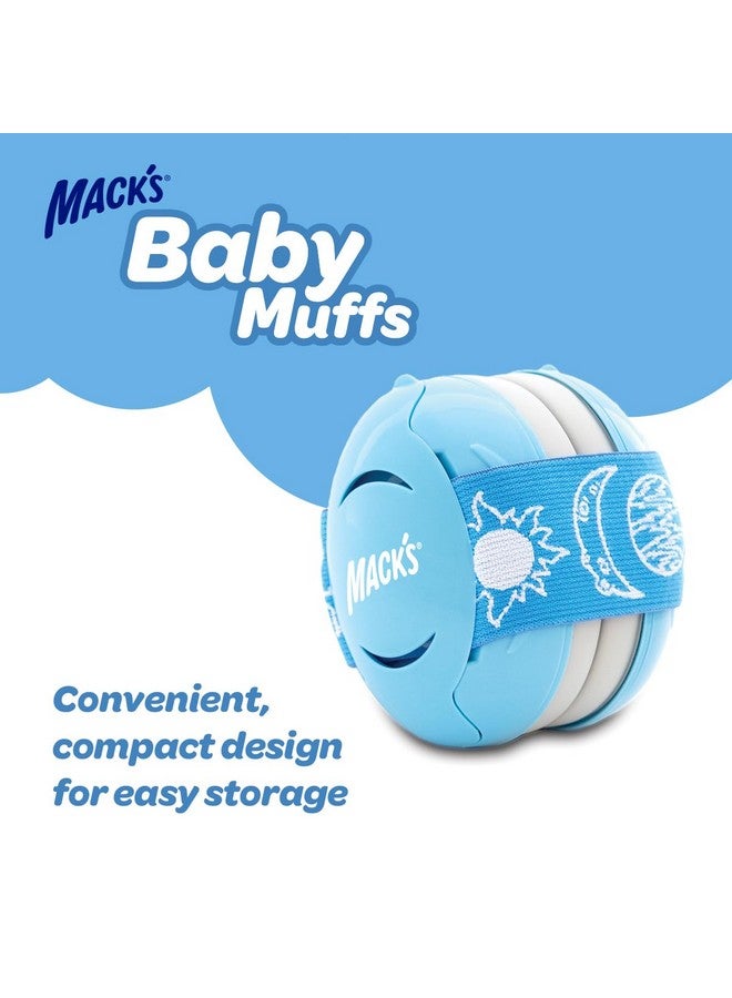 Mack's Baby Muffs | Baby Ear Muffs Noise Protection | High NRR | Noise Cancelling Headphones for Babies & Toddlers (Blue) - Image 4