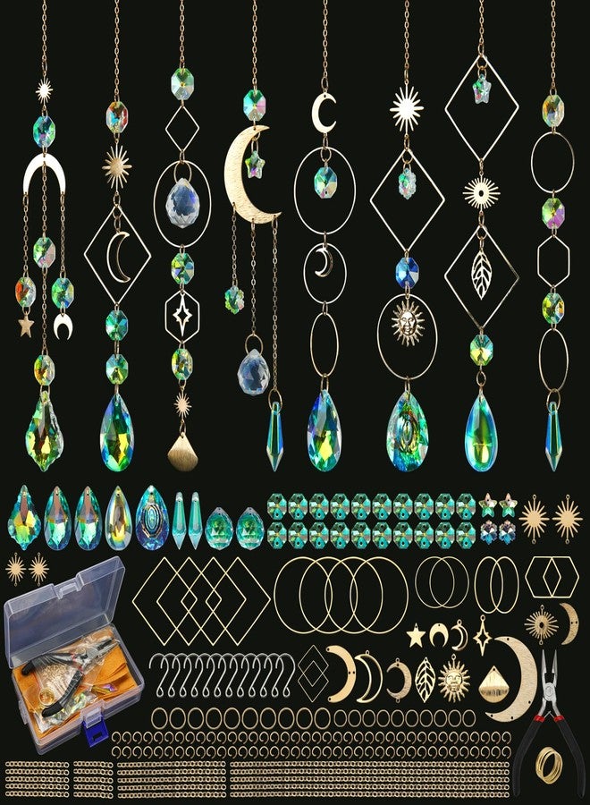 Worgree Sun Catcher Kits for Adults, 228pcs DIY Suncatcher Making Supplies Arts and Crafts for Girls Women Hanging Ornaments for Indoor Windows Prism with Crystal Balls Gift for Birthday Mother's Day - Image 1