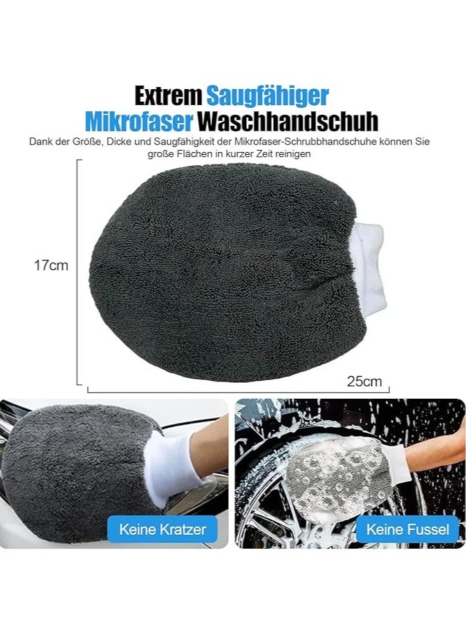 general Car Cleaning Kit, 10-Piece Car Wash Set with Tire Brush, Multi-Purpose Cleaning Cloth, Polishing Pad & Sponge, Car Interior Cleaning Soft Brush - Image 2