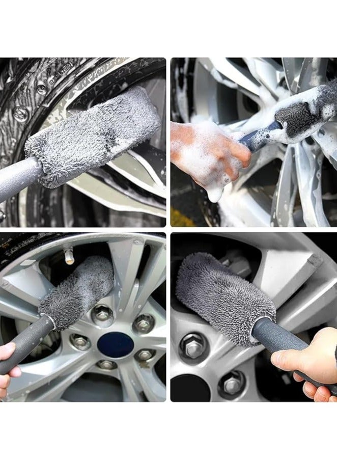 general Car Cleaning Kit, 10-Piece Car Wash Set with Tire Brush, Multi-Purpose Cleaning Cloth, Polishing Pad & Sponge, Car Interior Cleaning Soft Brush - Image 5