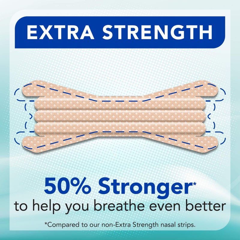 Instaclear Instaclear Extra-Strength Nasal Strips, Tan 50 ct | Works Instantly, Breathe Better, Nasal Congestion Relief, Stops Snoring, Cold & Allergy, Extra Strength Tan - Image 5