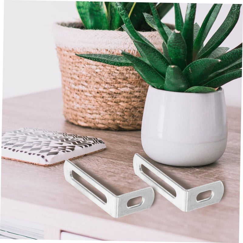 Heavy Duty Shaped Corner Brackets 6 55X3 25X1 40CM Shelf Support Angle Braces For Furniture - Image 4
