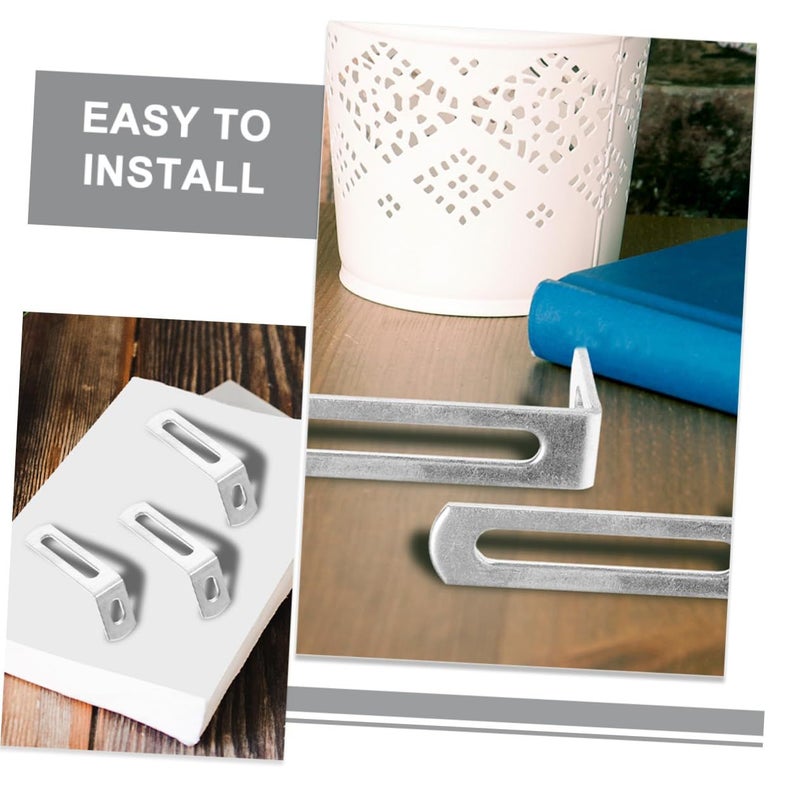 Heavy Duty Shaped Corner Brackets 6 55X3 25X1 40CM Shelf Support Angle Braces For Furniture - Image 3