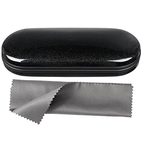 Vemiss Hard Shell Eyeglass Cases, Lightweight Portable Glasses Case for Women Men (B-black) - Image 1