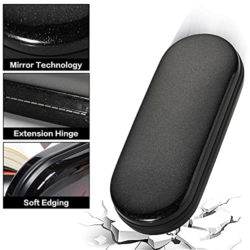 Vemiss Hard Shell Eyeglass Cases, Lightweight Portable Glasses Case for Women Men (B-black) - Image 4