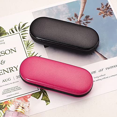 Vemiss Hard Shell Eyeglass Cases, Lightweight Portable Glasses Case for Women Men (B-black) - Image 5