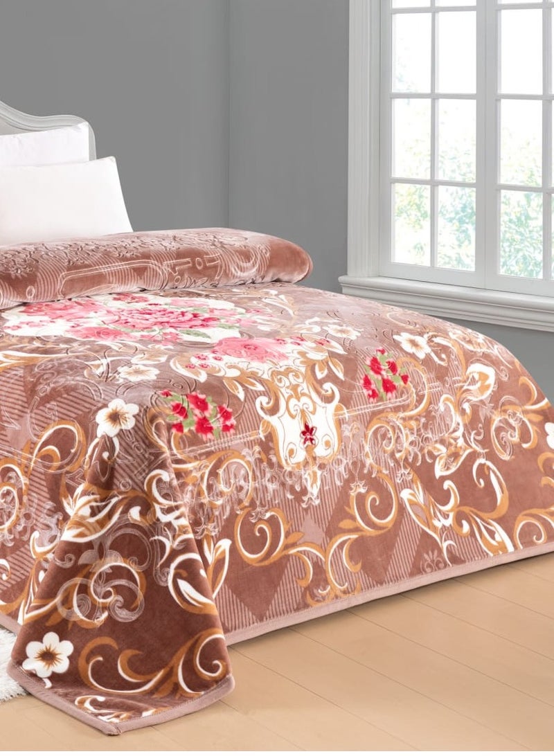 Soft textured blanket with distinctive designs and patterns, winter king size, 6 kg, size 240 x 220 cm  - Image 3