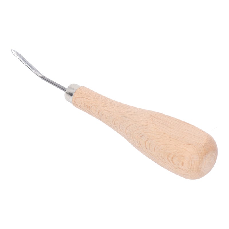 Stitching Awl: 3mm Steel Cone, High Hardness Beech Wood Handle - Professional Ergonomic Design, Leather Stitching Awl for Leather Craft DIY, Hand Sewing Projects - Image 5