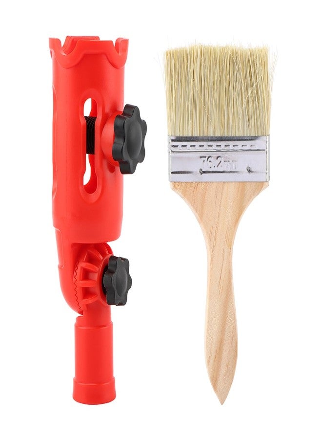 Ranjaner Multi-Angle Paint Brush Extender with Paint Brush, Extension Pole Attachments for Painting Roller Scraper, Paints Edger Tool for High Ceilings, Walls, Corner Painting Tool - Image 1