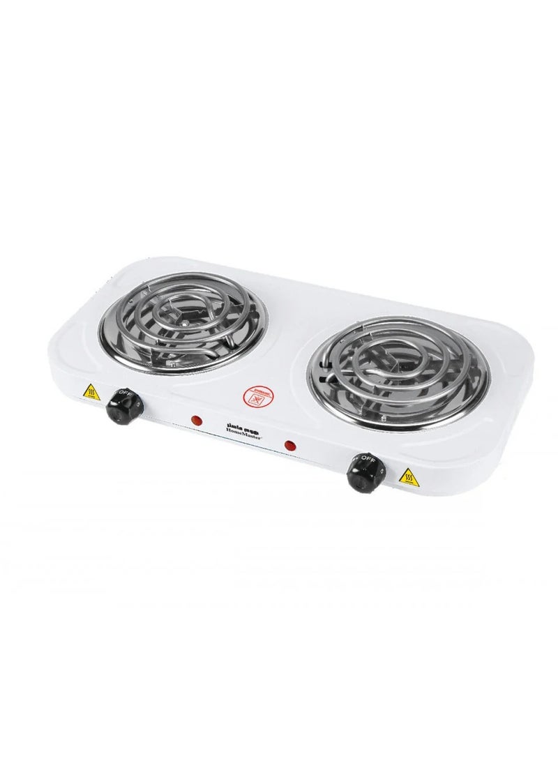 Home Master HM-200K Double Burner Electric Spiral Hot Plate with 5 Heat Levels, Suitable for Cooking and Heating - Image 2