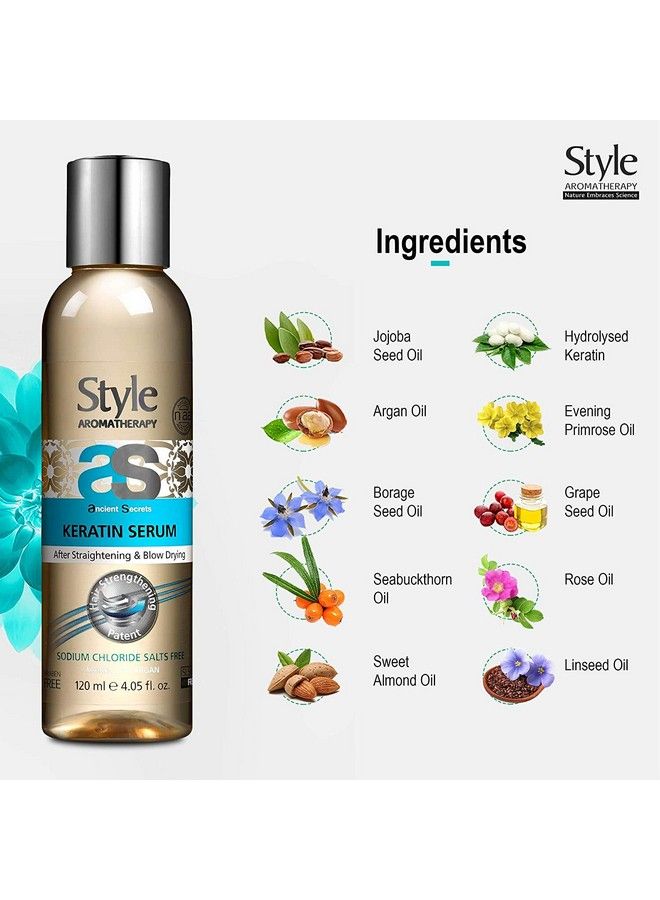 style aromatherapy Professional Keratin Treatment Hair Serum After Straightening & Smoothening 120 Ml - Image 3
