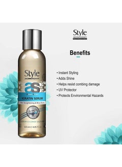 style aromatherapy Professional Keratin Treatment Hair Serum After Straightening & Smoothening 120 Ml  - Image 4