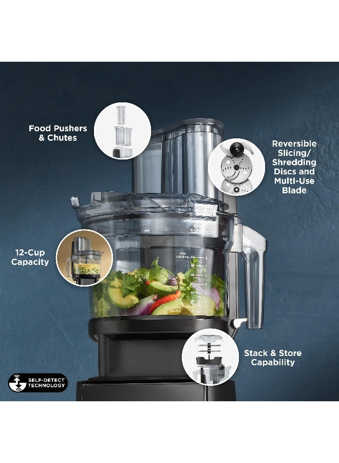 Vitamix 12Cup Food Processor Attachment with SELFDETECT Compatible with Ascent and Venturist Series Black - Image 2